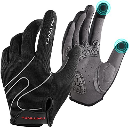 Tanluhu Cycling Mountain Bike Biking Gloves for Men Women...